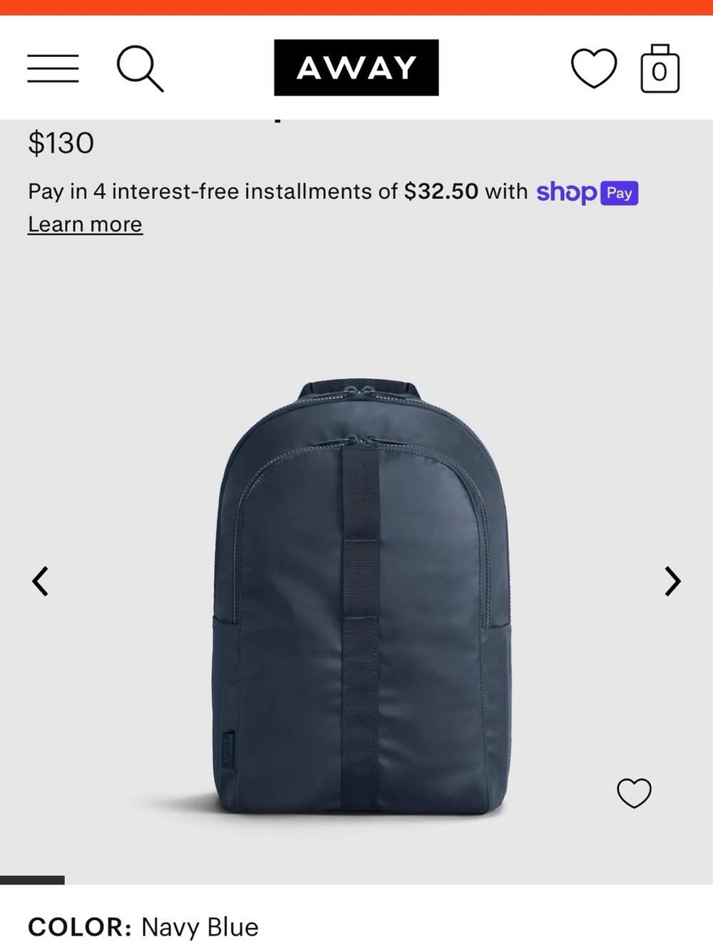 AWAY 26L Navy Blue Active Backpack